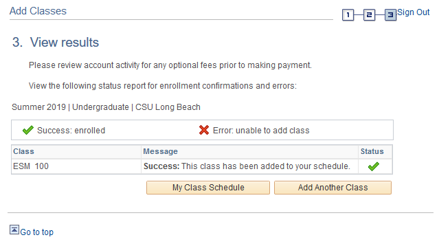ees9.png Screen shot of Enrollment Request Status message