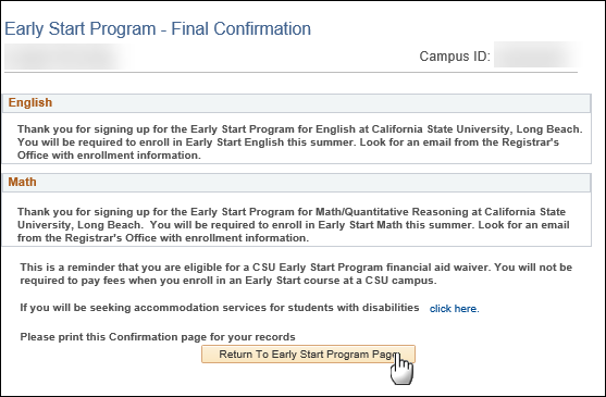 esid5.png Screenshot Early Start Program - Final Confirmation of Parti