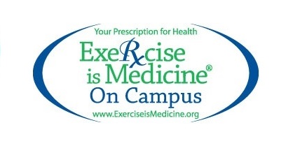 Your prescription for health. Exercise is Medicine on Campus Logo.