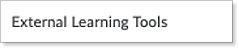 extermal learning tools