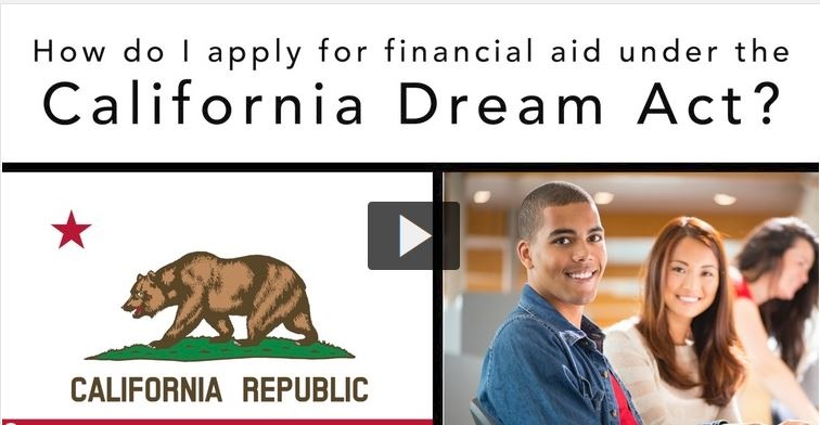 How do I apply for financial aid under CA Dream act