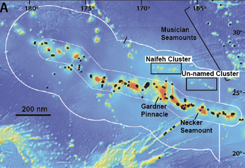 bathymetric maps of Papahānaumokuākea Marine National Monume