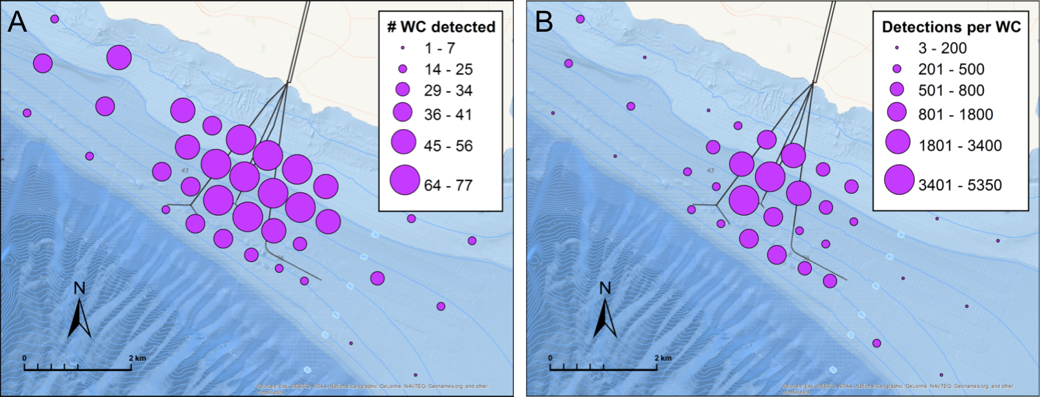 Fig. 5. map of Palos Verdes, California indicating detection