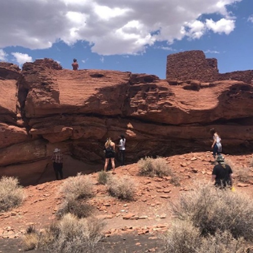 Geology summer field students