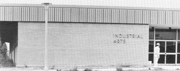 the new industrial arts building