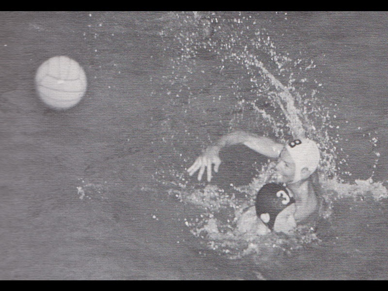 Water polo team in action