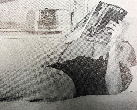 student relaxes during finals week