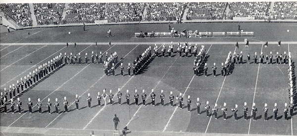 gg_1970_04.jpg the Forty-Niner Marching Band performs live for television o