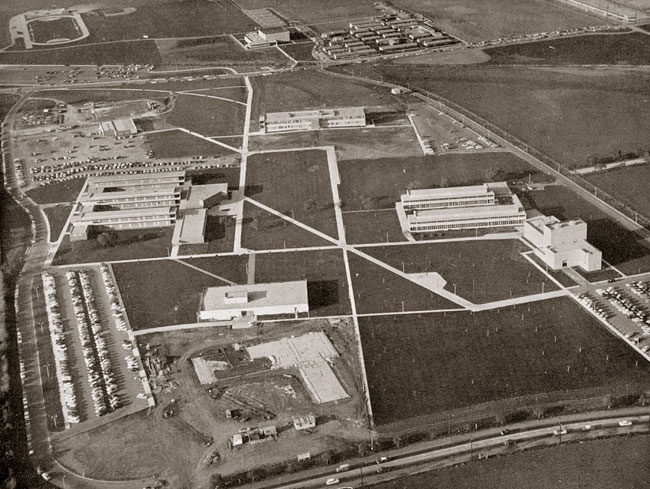 ggrads-1956-002b.jpg aerial view of the new campus