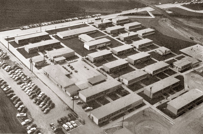 bird view of the permanent structures on the new campus
