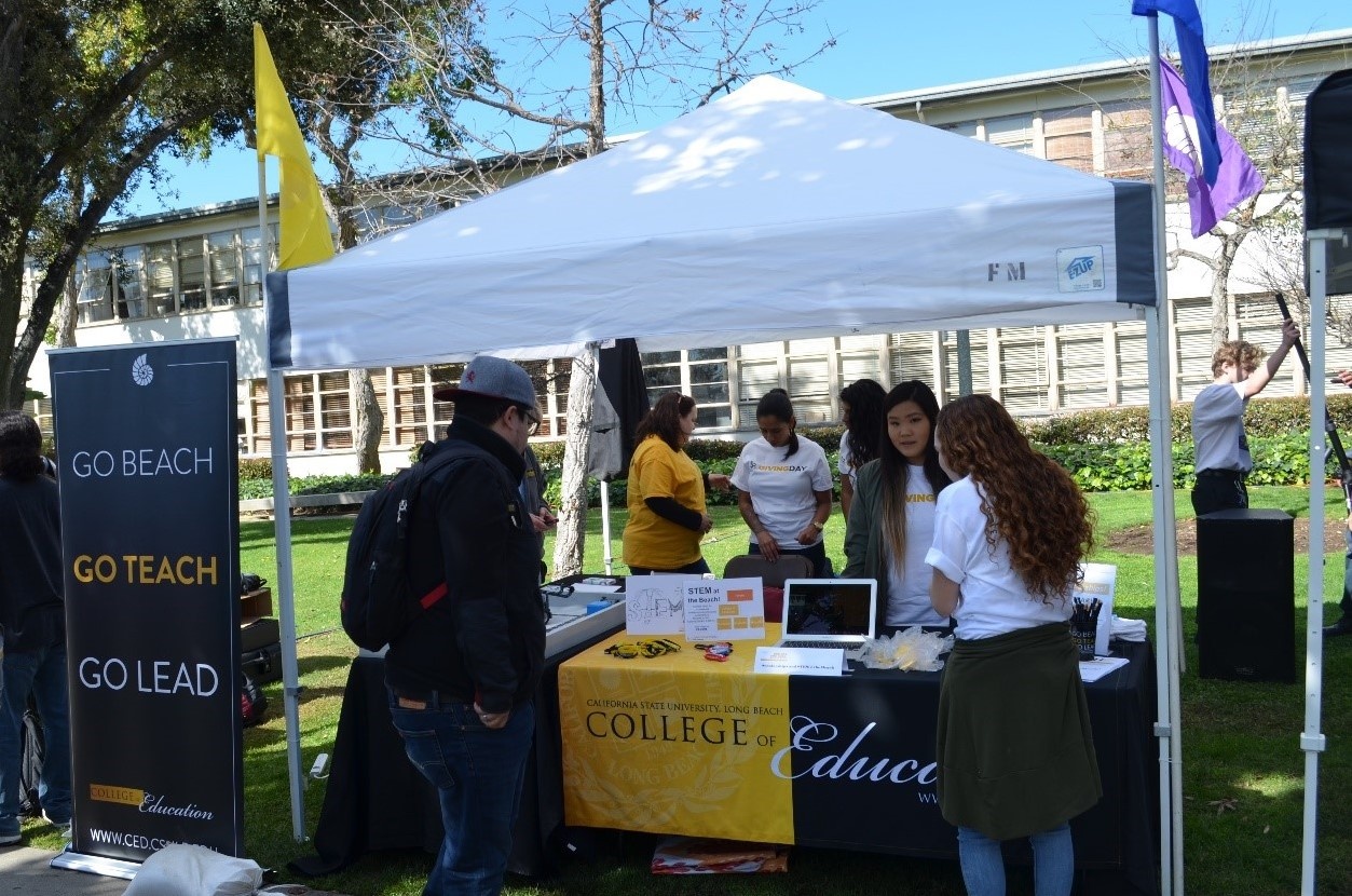 CED tent on Quad during Giving Day