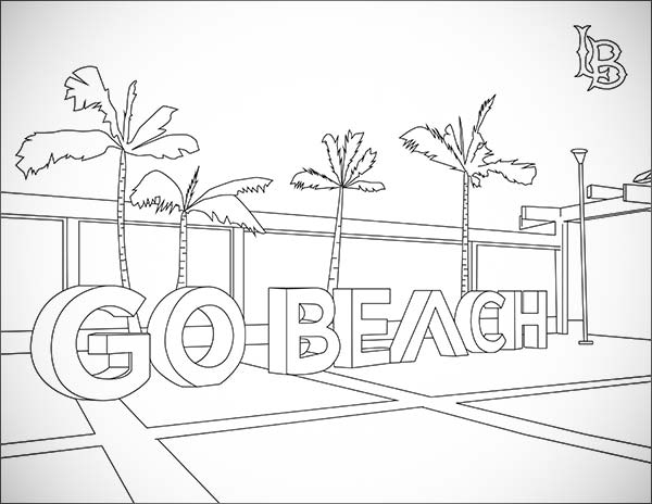 Gobeach sign coloring slide