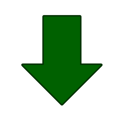 Green down arrow