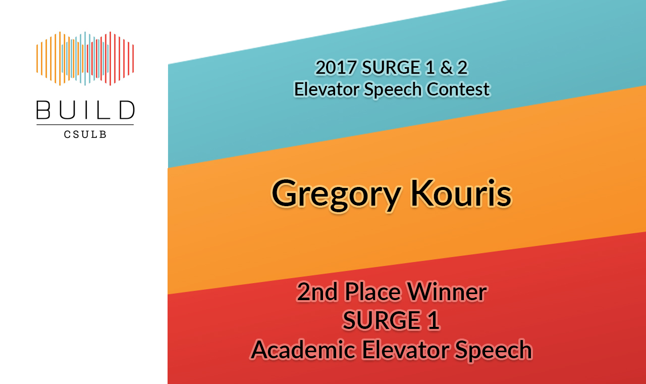 Gregory Kouris' Elevator Speech