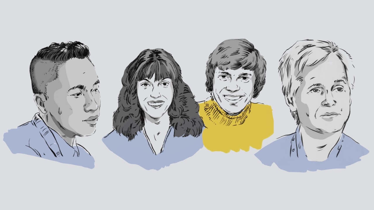 Illustration of famous alumni.