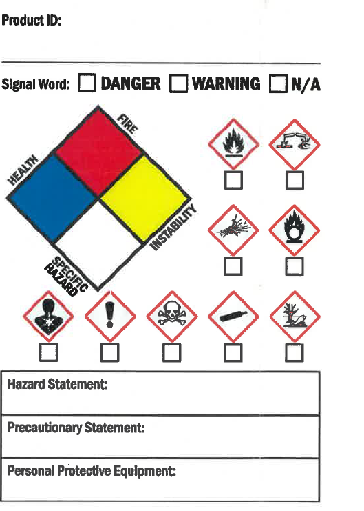 hazardous labeling