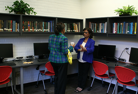 Hema Ramachandran at Dudley Library