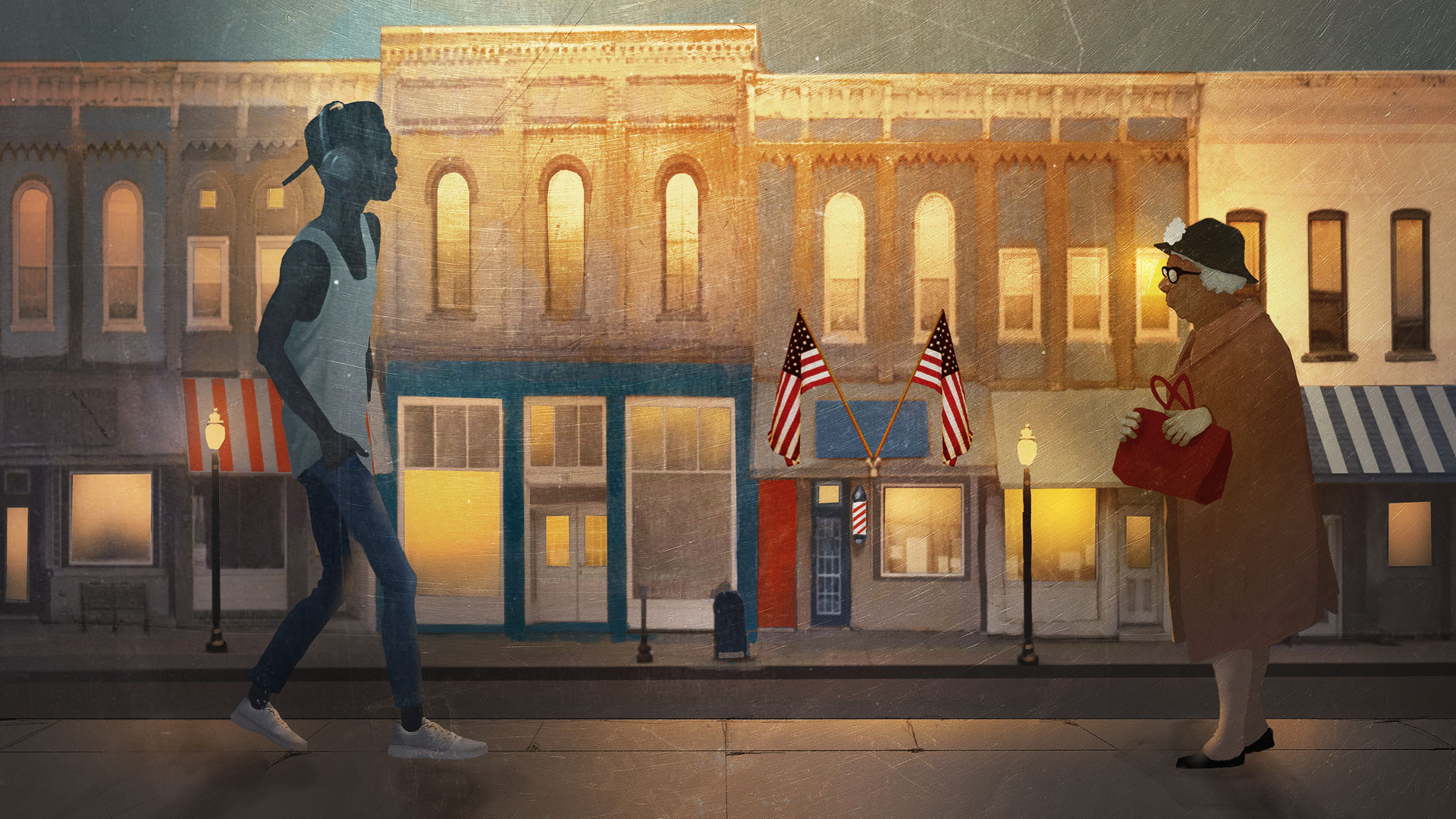 subtle tones of racism illustration