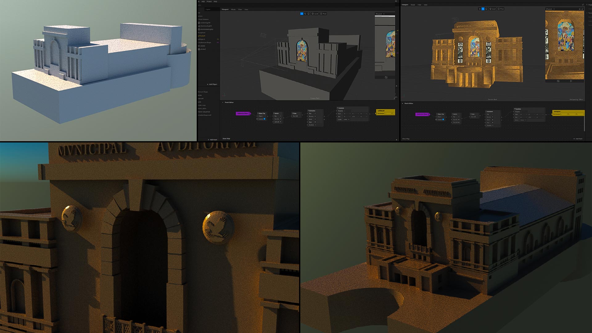 Photos of how immersive designs are created 
