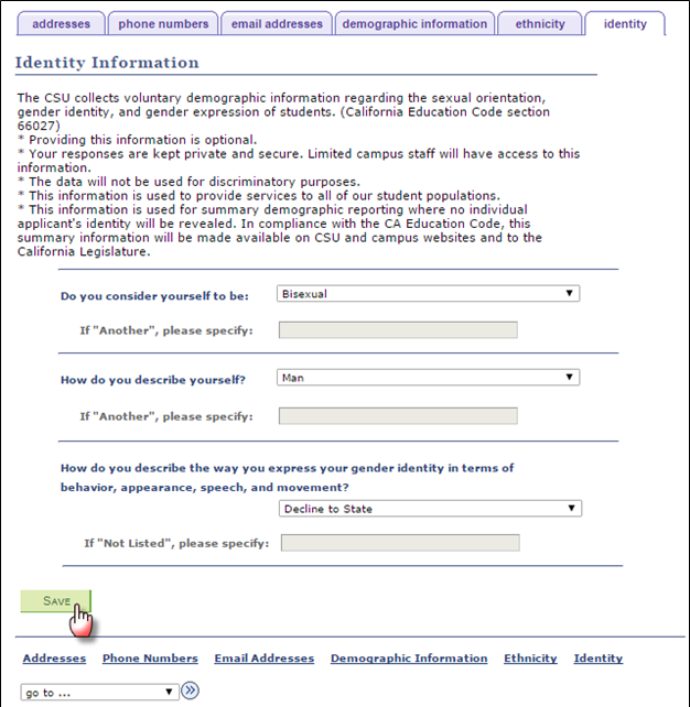 id7.png Screen shot highliting the Save button on Identity tab to s