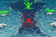 how to swim out of a rip current by swimming parallel to sho