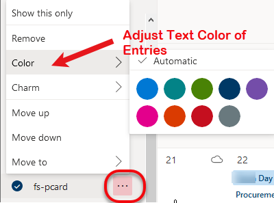 Select text color