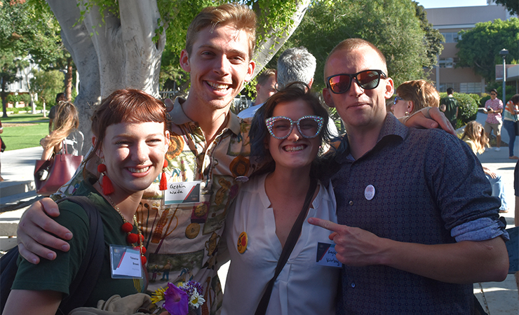 Yohanna Brown and her guests.