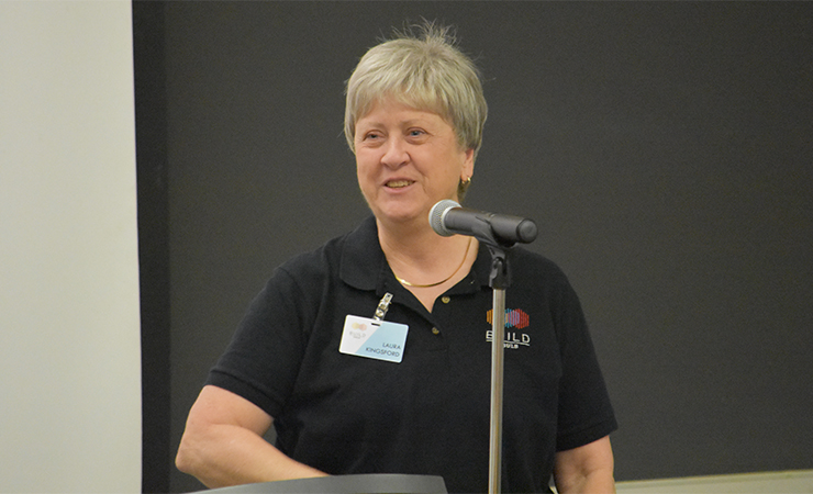 img-14.jpg Co-Principal Director Dr. Laura Kingsford welcomes the BUILD