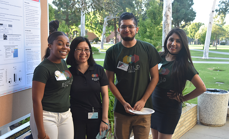 Destyn Jones, Dr. Kim Vu, Edgar Cubillo and Nora Espericueta