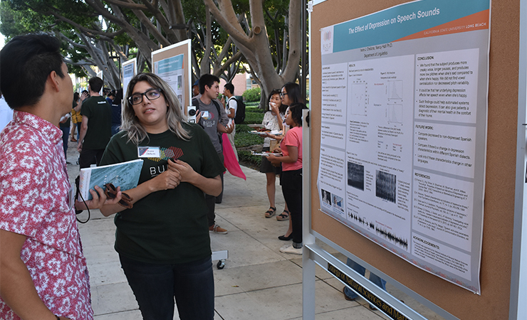 img-42.jpg Year One Scholar Irene Orellana talked about her research in