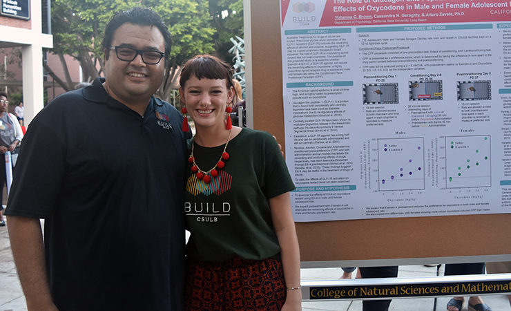 Year One Scholar Yohanna Brown with her mentor Dr. Arturo Za
