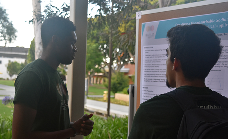 Year One Scholars Tamunotelema Higgwe and Anthony Sanchez