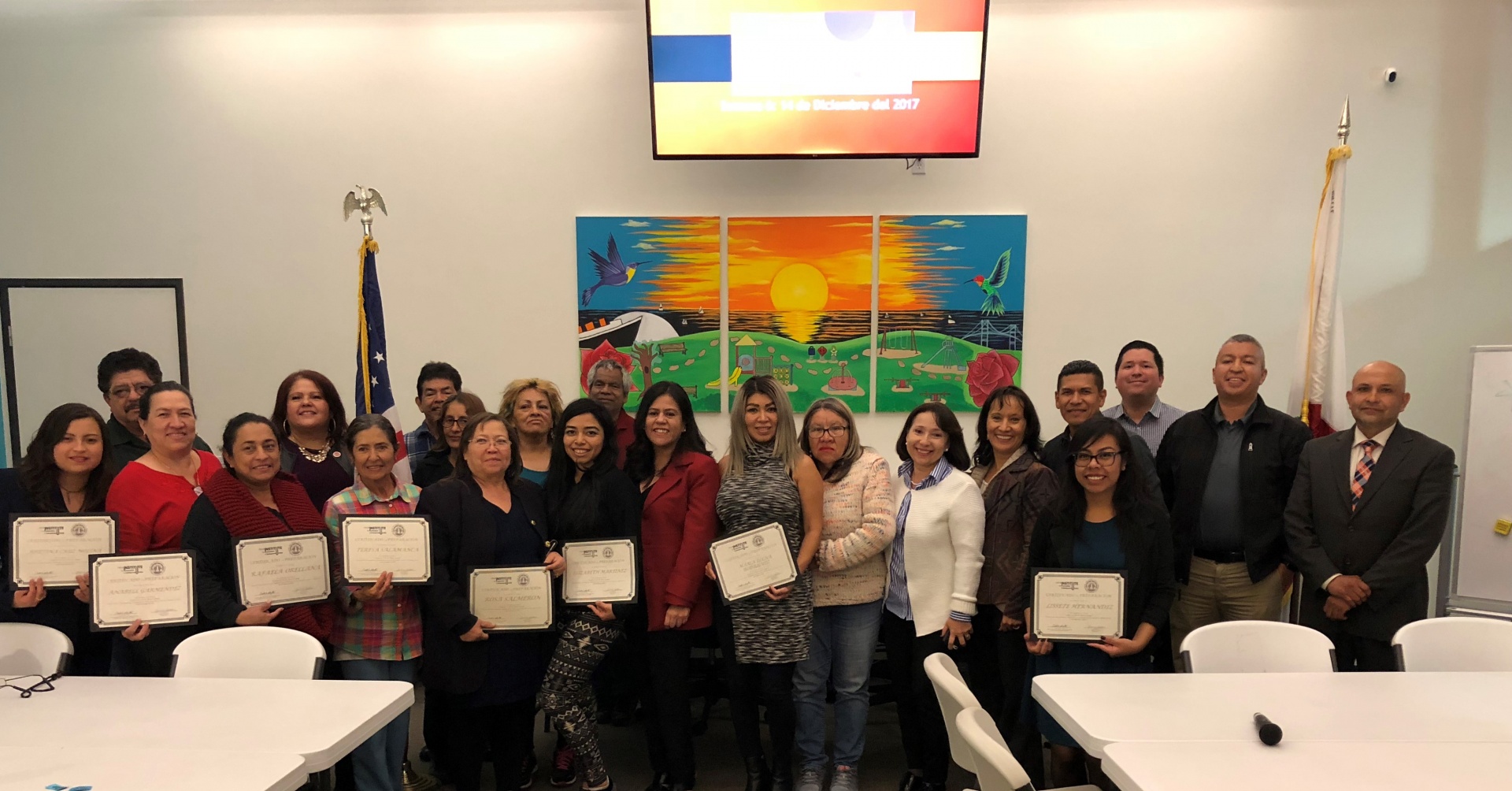 Centro CHA Certificate Recipients on 12/14/17