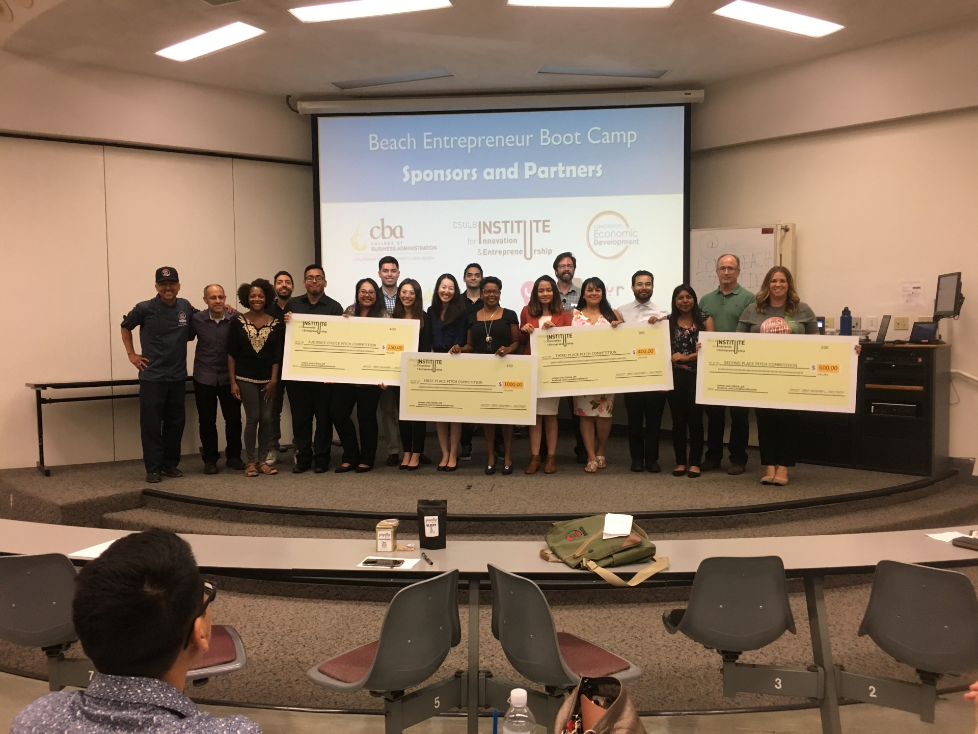 CSULB Beach Entrepreneur Boot Camp 2018 winners