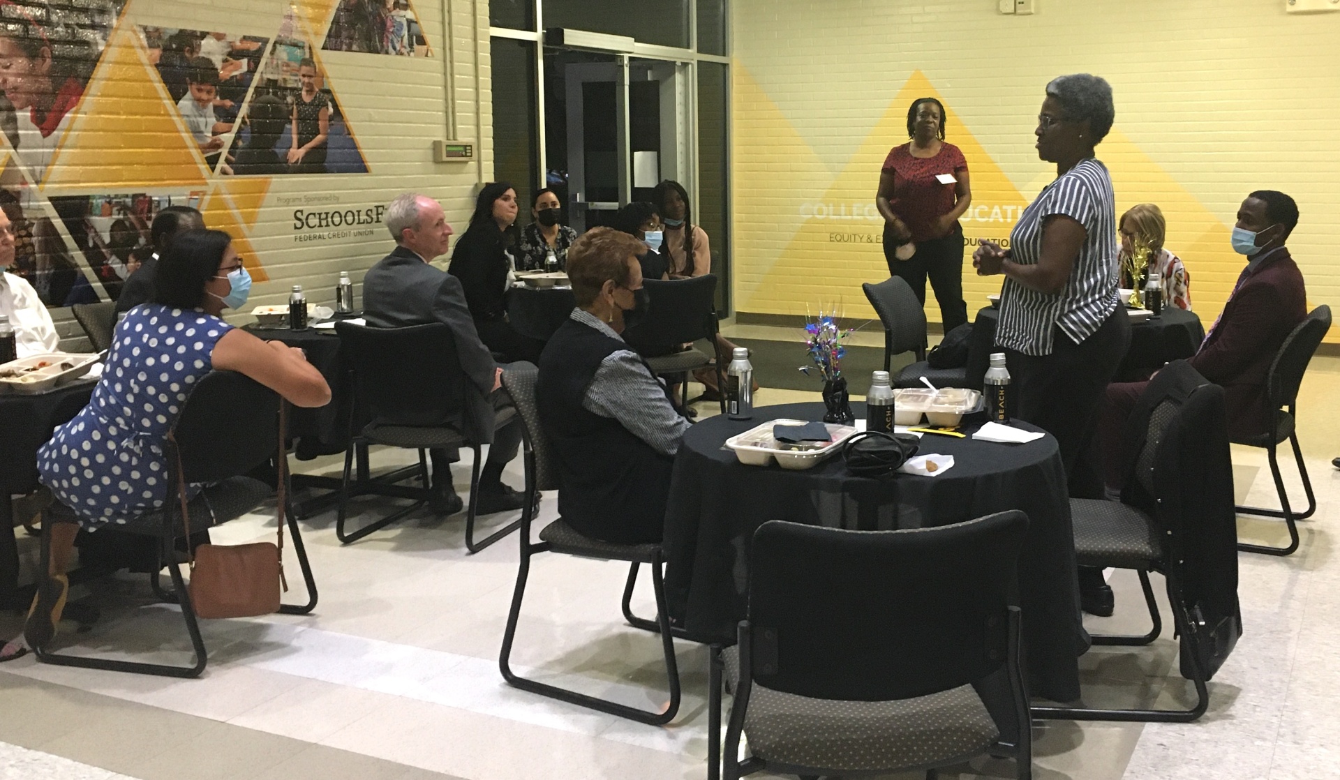 Patterson Scholar Gail Rwakatare Speaks to the attendees in 