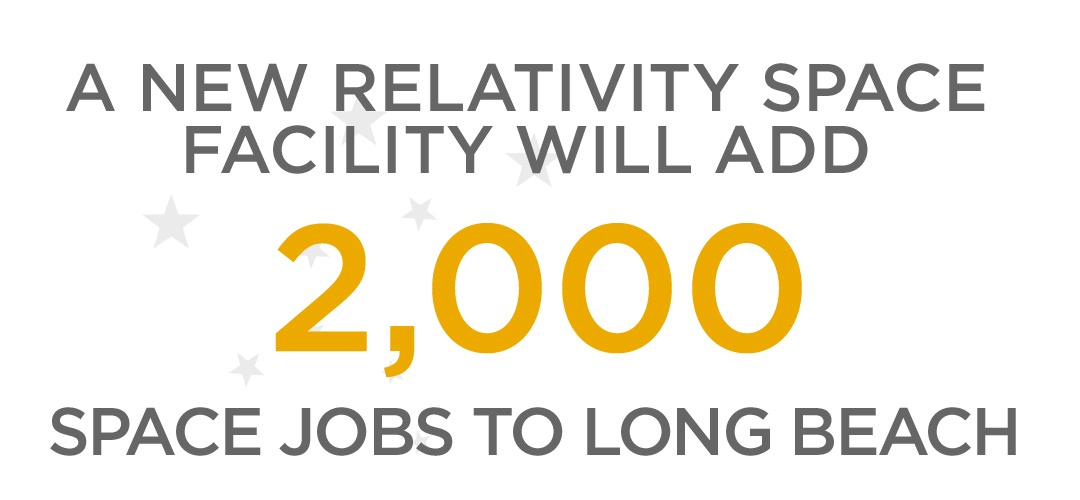 A new Relativity Space facility will add 2,000 space jobs to