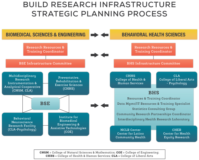 Chart showing BUILD's strategic planning process