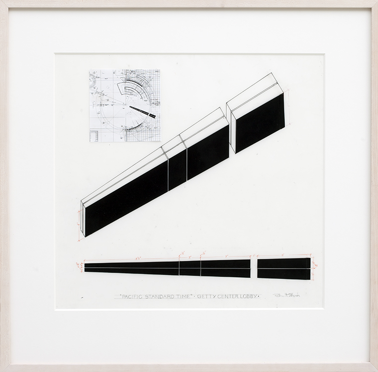 Black and white drawing by artist Robert Irwin