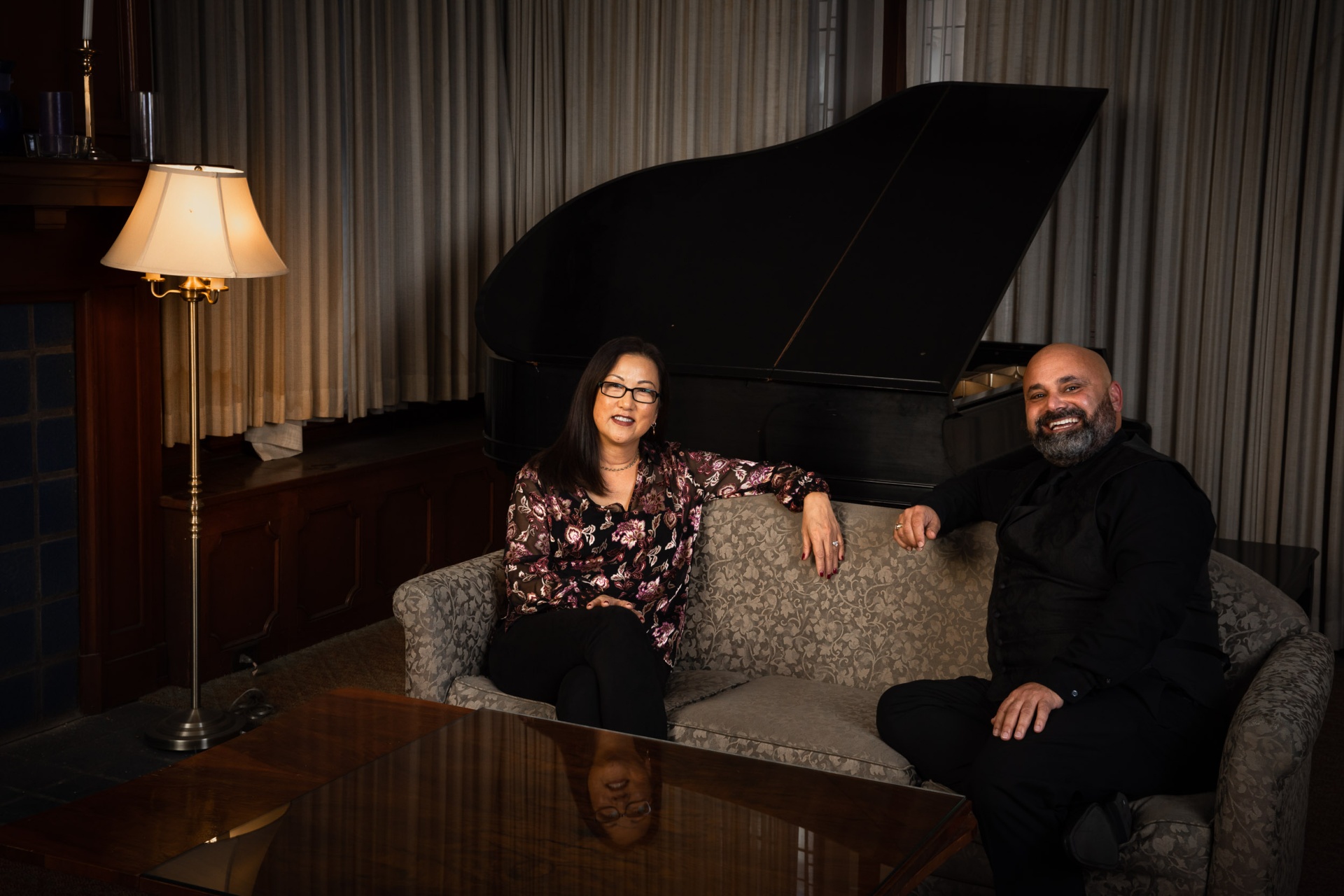 Izumi Hara with Jonathan Talberg, CSULB director of Choral A