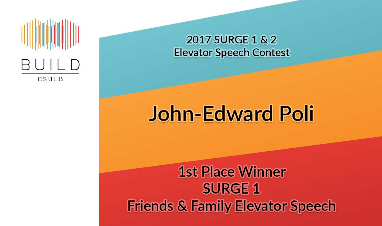 John-Edward Poli's Elevator Speech