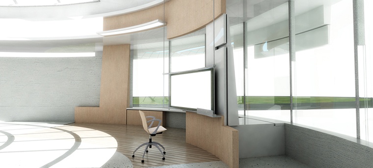 interior work station rendering