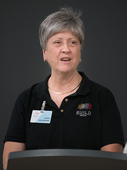 laura-kingsford.jpg Dr. Laura Kingsford speaking at the CSULB BUILD Summer Sympo