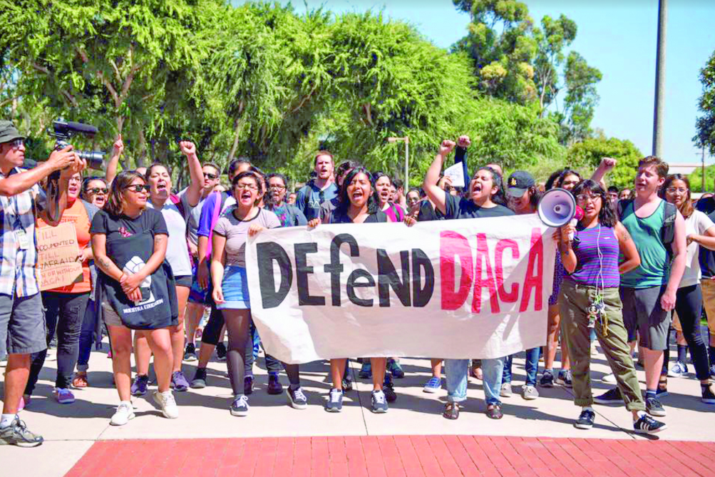 Defend Daca Protests on CSULB campus