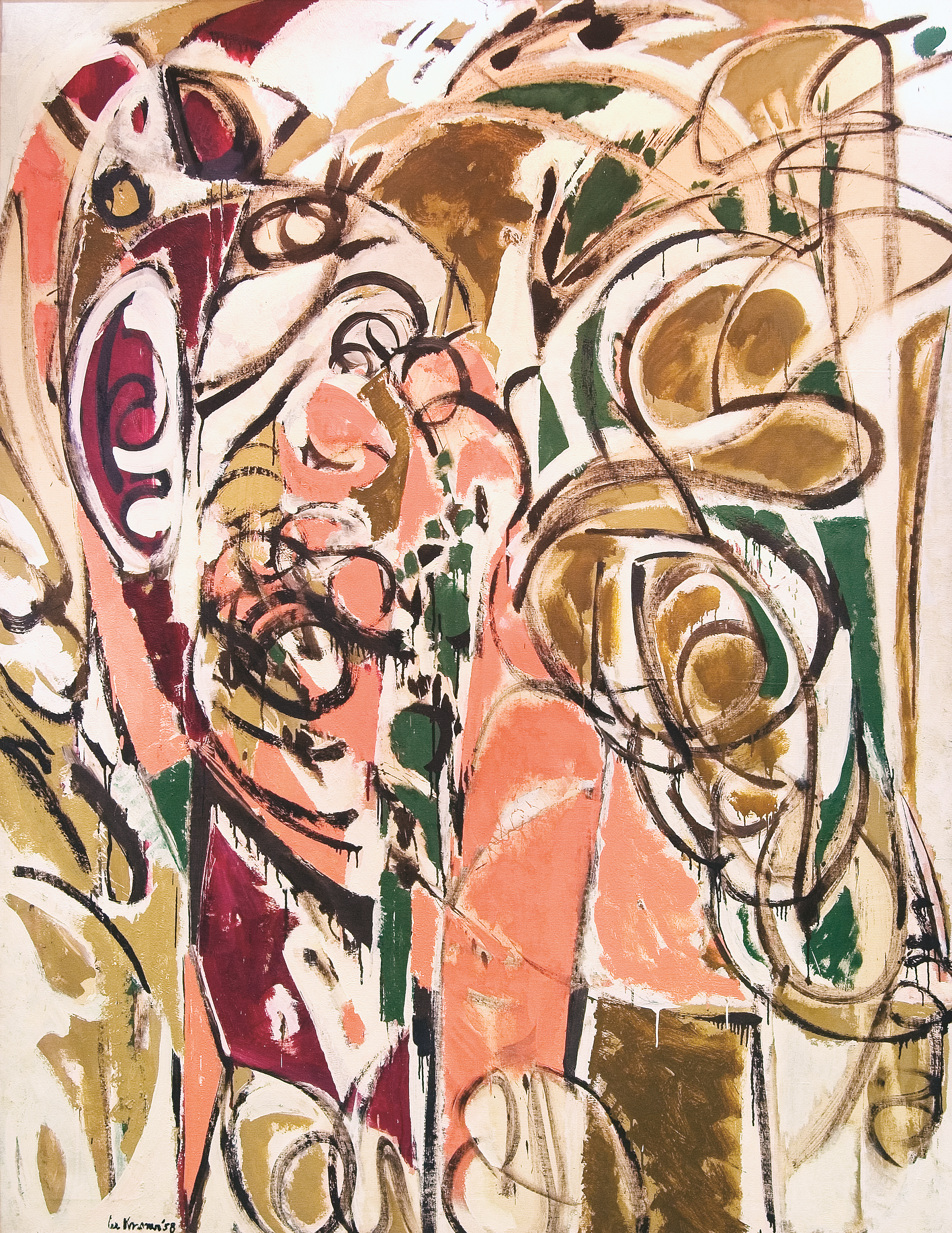 lee_krasner_cornucopia_gordon_f._hampton_collection.png Lee Krasner (1908-1984) Cornucopia, 1958 Oil on cotton duck.