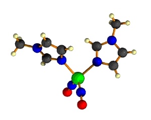 compound in ball and stick model formation