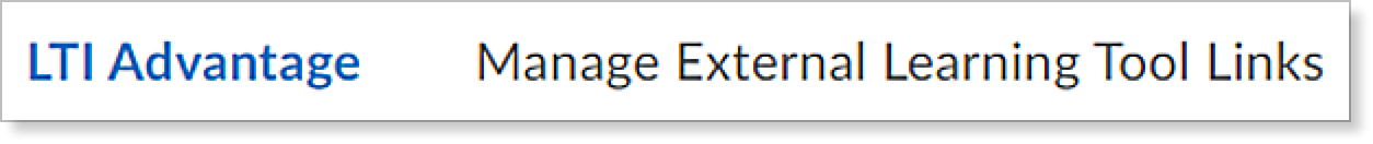 LTI advantage tab