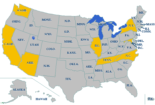 Map of Alumni