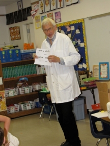 Dr. Tom J. Maricich in elementary classroom