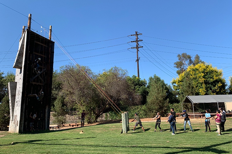 wall climb activity