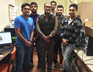 mozumdar.jpg Mohammad Mozumdar and students
